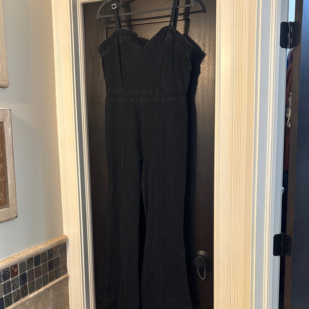 Black Women's Jean  Jumpsuit